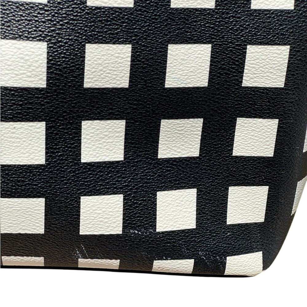 Kate Spade New York Black and White Checkered Tote - Picture 3 of 14